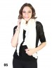 Long Knitted Ruffle Scarf